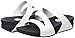 FitFlop Women's Superjelly Twist Flip Flop, White, 8 M US