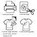 Printable Heat Transfer Vinyl HTV Inkjet Printer Light T-Shirts Transfer, A4 Size Bundle 10 Sheets
