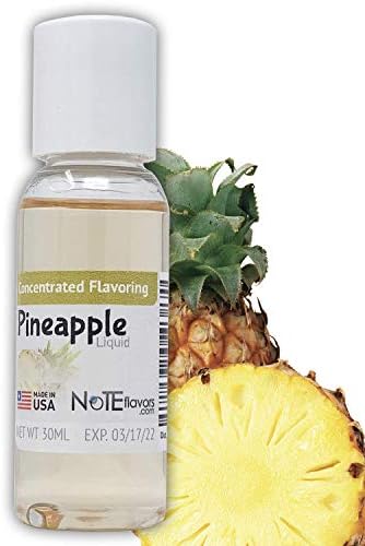 NoTE Liquid Pineapple 1-4oz - Food Grade Concentrated Flavoring for Cooking, Baking, or DIY Liquid (30mL/1oz)