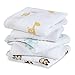 aden by aden + anais Musy Squares 5 Pack, Safari Friends
