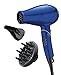 INFINITIPRO BY CONAIR 1875 Watt Compact AC Motor Travel Styler/Hair Dryer with Twist Folding Handle; Blue