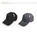 Siggi Unisex Quick Dry Mesh Outdoor Baseball Sun Cap UPF 50+ Running Hiking Golf Cap Black One Size1026_black