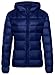 Wantdo Women's Quilted Down Jacket Lightweight Puffer Jacket Hooded Short Winter Coat