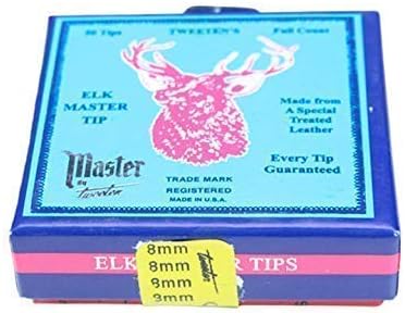 Elkmaster Glue on Cue Tips, 8mm (5pcs), Brown