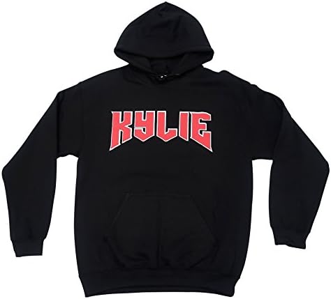 Kylie Jenner Hoodie, Kylie Script Hoodie, Kylie Shop, The Kylie Shop Kylie Jenner Clothing (Red and White Print) (XL)