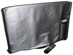 Large Flat Screen TV/LED/HDTV Vinyl Padded Dust Covers With Remote Control Pocket Ideal for Outdoor Locations Such as Restaurants, Hotels, Marinas(37