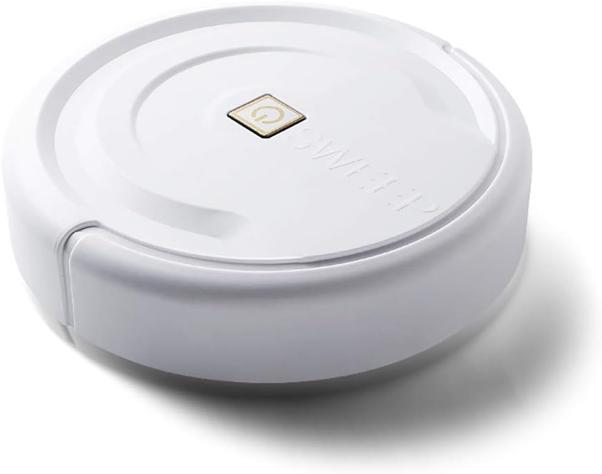 EqWong Robot Vacuum Cleaner, Mini Automatic Scanning Robot Vacuum Cleaner Robot Household Floor Cleaning Robot for Hard Floor Tile Pet Hair and Carpets Automatic Smart Sweeper Robot