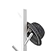 Premium Wooden Coat Rack Free Standing, with 8 Hooks Lacquered Pine Wood Tree Coat Rack Stand for Coats, Hats, Scarves, Clothes, and Handbags (White)