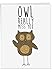 The Best Card Company Jumbo Miss You Greeting Card 8.5 x 11 Inch with Envelope (1 Pack) Jumbo Animal Thinking of You, Just Because Fun Puns Owl J2975DMYG