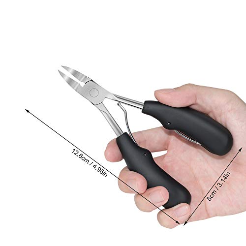 Podiatrist Toenail Clippers, Sharp Blade Stainless Steel Nail Nipper Professional with Storage Box for Thick or Ingrown Toenail, Heavy Duty Nail Trimmer with Easy Grip Large Handle and Double Spring - Thumbnail 5