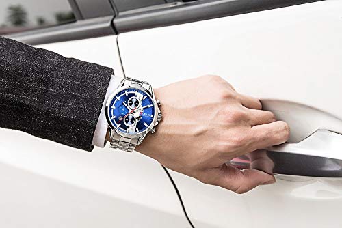 Curren 8325 - Reloj de pulsera para hombre, diseño de zona horaria múltiple - Imagen 4