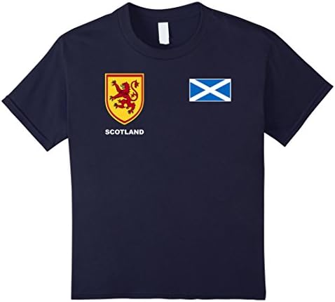 Kids Scotland Scottish Rugby Jerset Tshirt 10 Navy