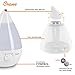 Crane Drop Shape Ultrasonic Cool Mist Humidifier with 2.3 Gallon output per day - White