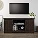 BELLEZE Modern Farmhouse Style 58 Inch TV Stand with Sliding Barn Door Console Table Storage, Espresso