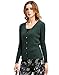 MIUK 2017 New Women's 100% Cashmere Cardigan Long Sleeve V Neck Cables Sweater