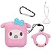 Mulafnxal Compatible with Airpods 1&2 Case,Cute 3D Funny Cartoon Character Silicone Airpod Cover,Kawaii Fun Catalyst Keychain Design Skin,Cases for Girls Kids Teens Boys Air pods (Pink Ring Melody)