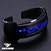HOTARU Mens Lady BLUE LED Digital Date Black Silicone Bracelet Sport Wrist Watch HTR206-S