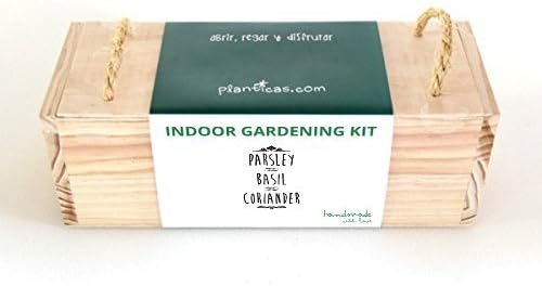 KIT de huerto urbano: perejil, albahaca y cilantro: Amazon.es: Jardín
