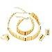 Ethiopian Style Set Jewelry Chokers Necklace Bracelet Earring Ring Sets Eritrea Habesha Africa (Red)