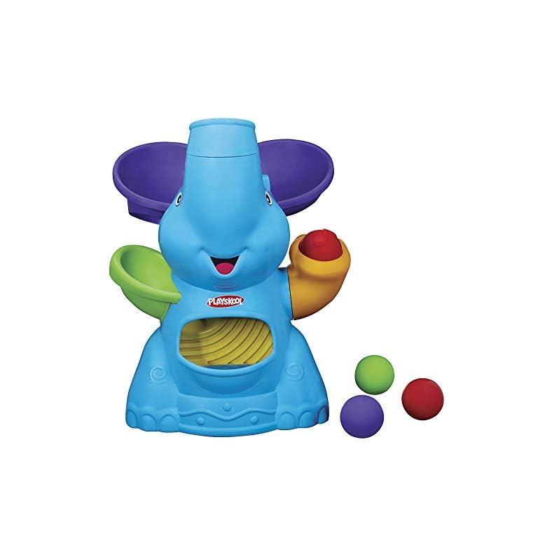 Playskool Elefun Busy Ball Popper Active Toy for Toddlers and Babies 9 Months and Up with 4 Colorful Balls (Amazon…