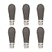 JUWO Self Adhesive Hooks, 304 Stainless Steel Heavy Duty Sticky Wall Hooks, Waterproof Coat Hooks, No Damage Nailless Metal Hooks for Key Robe Towel Hat, for Kitchen Bathroom Shower Toilet (6 Packs)