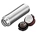 LifeSky Stainless Steel Insulated Travel Coffee Mug, Double Wall Vacuum Insulated Water Bottle, BPA Free Flip Cap (Red) for 1-Hand Operation, 16 oz
