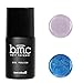 BMC Thermal Color Changing Iridescent Micro Glitter Nail Lacquer Gel Polish - Cancun Collection, Sweet Azul