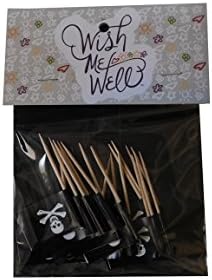 Pirate Jolly Roger Toothpick Flag Cupcake Toppers *Set of 20*
