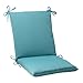 Pillow Perfect Forsyth Solid Indoor/Outdoor One Piece Chair Cushion Deep Seat, Weather and Fade Resistant, Square Corner - 36.5