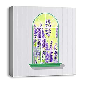 Canvas Wall Art Arch Theme Painting Artwork for Home Prints Framed - 12x12 inches
