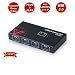 AV Access USB 3.0 Switch 4-Port Sharing Box Selector, 2 Computers Sharing 4 Port Peripheral Switcher KM Adapter Data Hub for Mac Pro/Mini, iMac, Surface, Webcam/Printer/Flash Drives/Mobile HDD