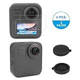 Screen Protector for GoPro Max, iTrunk 4 PCS HD Clear Lens Protector Cap Cover Accessories for GoPro Max Action Camera