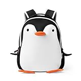 Deer Mum Kids Children Cute Cartoon Animal Schoolbag Toddler Backpack Neoprene Backpack (penguin)
