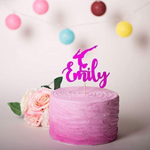 Personalised Gymnastics Cake Topper Girls Birthday Cake Topper Buy Online In India At Desertcart 86927209