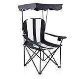 ALPHA CAMP Shade Canopy Chair Folding Camping Chair Support 350 LBS