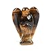 Justinstones Carved Golden Tiger's Eye Gemstone Peace Angel Pocket Guardian AngelHealing Statue 1.5 inch