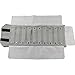 Iremico Luxury Portable Velet Earrings Case, Travel Earrings Roll up Organizer Combination Roll (Grey, S)