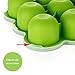 GVDV Silicone Baby Food Freezer Tray with Clip-on Lid BPA Free & FDA Approved Storage Container for Homemade Baby Food, Vegetable & Fruit Purees and Breast Milk, Green - Lifetime Guarantee