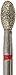 ValuDiamond V-379/023F Diamond Burs, Single Use/Multi-Use, Egg/Football, Fine (Pack of 10)