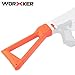 Worker Stock Upgrade for Nerf N-strike Elite Stryfe, Retaliator Blaster and Nerf N-Strike Modulus Blaster(White + Orange)