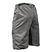 The Enduro - Men’s MTB Off Road Cycling Shorts with ClickFast Padded Undershorts with Coolmax Technology (Medium, Grey)