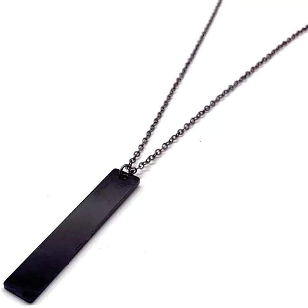 Simple Geometric Rectangle Personalized DIY Pendant Necklace for Men