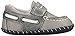 pediped Originals Norm Boat Shoe (Infant),Grey,Small (6-12 Months E US Infant)