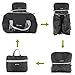 Duffle Bag, Evecase Lightweight Packable Travel Luggage Duffle Bag For Sports, Gym, Vacation - Black