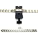 COOLSTEELANDBEYOND Modern Sleek Black Stainless Steel Mens Bracelet