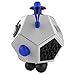 Fidget Dodecagon – 12 Sided Fidget Cube Relieves Stress and Anxiety – Toy Increases Focus and Attention for Children and Adults with ADHD, ADD OCD, and Autism (White)