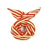 Red Orange Fabric Wrapped Metal Wire Hair Decoration Headband for Lady