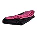 truactivewear Women's Bootcut Yoga pants with Contrast Waistband Black/Pink-XXX-Large