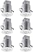 TORCHSTAR Gimbal Recessed Lighting Kit, 3 Inch Air Tight IC Rated Housing, White Trim, LED Dimmable GU10 Bulb, ETL Listed, 2700K Soft White, Adjustable Downlight, Pack of 6