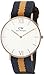 Daniel Wellington Unisex 0554DW Grace Selwyn Rose Gold-Tone Stainless Steel Watch with Striped Nylon Band